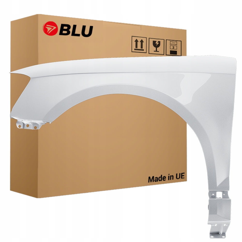 Blu Blatník Audi A3 8P Lift LY9C levý 08-12 přední pozink IbisWeiss