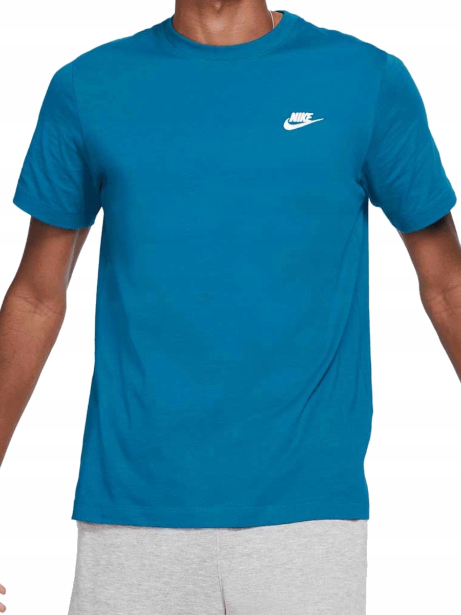 Tričko pánské Nike AR4997-301 bavlněné modré bavlněné basic M