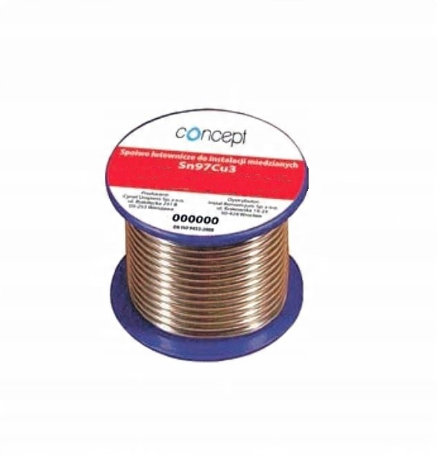 

Cyna Lut Spoiwo Lutownicze Cynel 250g fi 2,50 mm