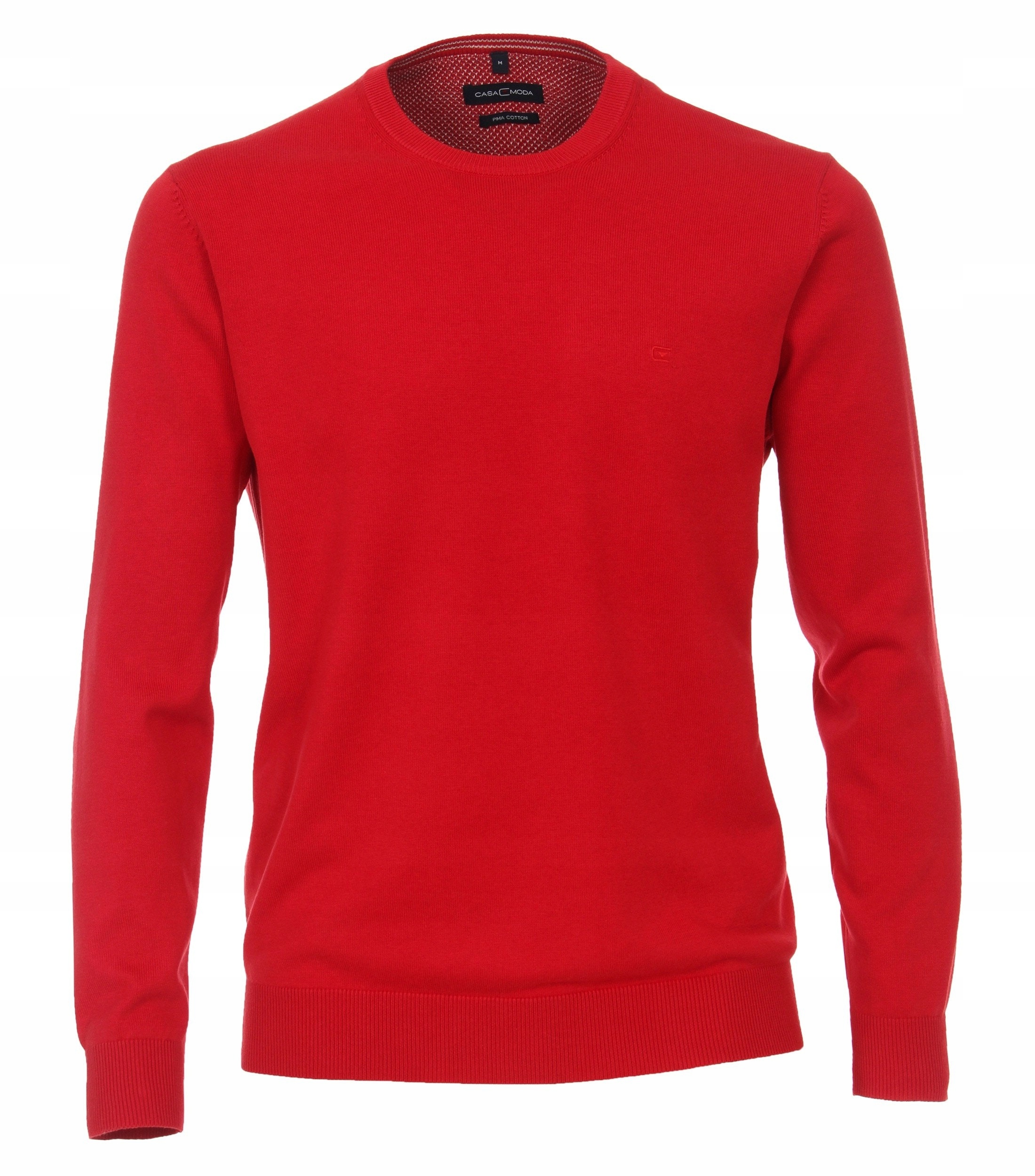 Casamoda Velké Velikosti Svetr Pullover Premium Červený 5XL obvod 160cm