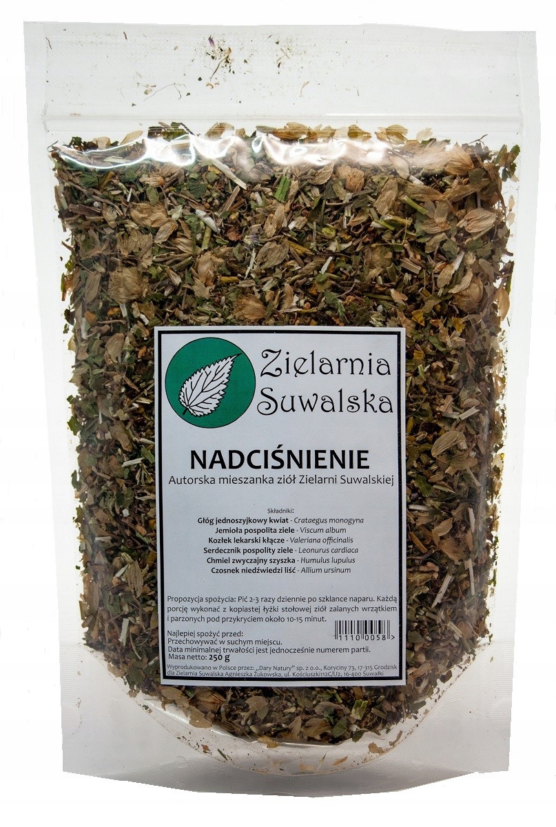 

Zioła Nadciśnienie 250g Zielarnia Suwalska