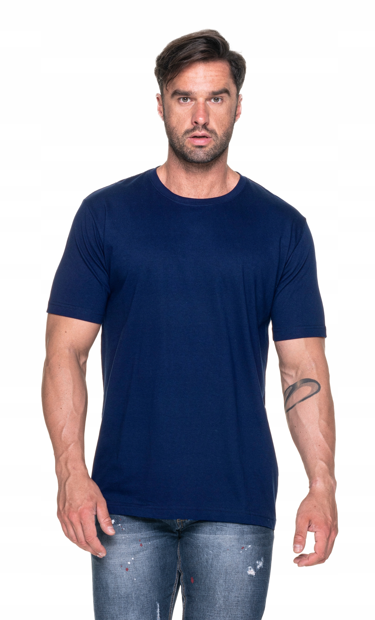

Heavy koszulka robocza t-shirt bawełna granat ' M