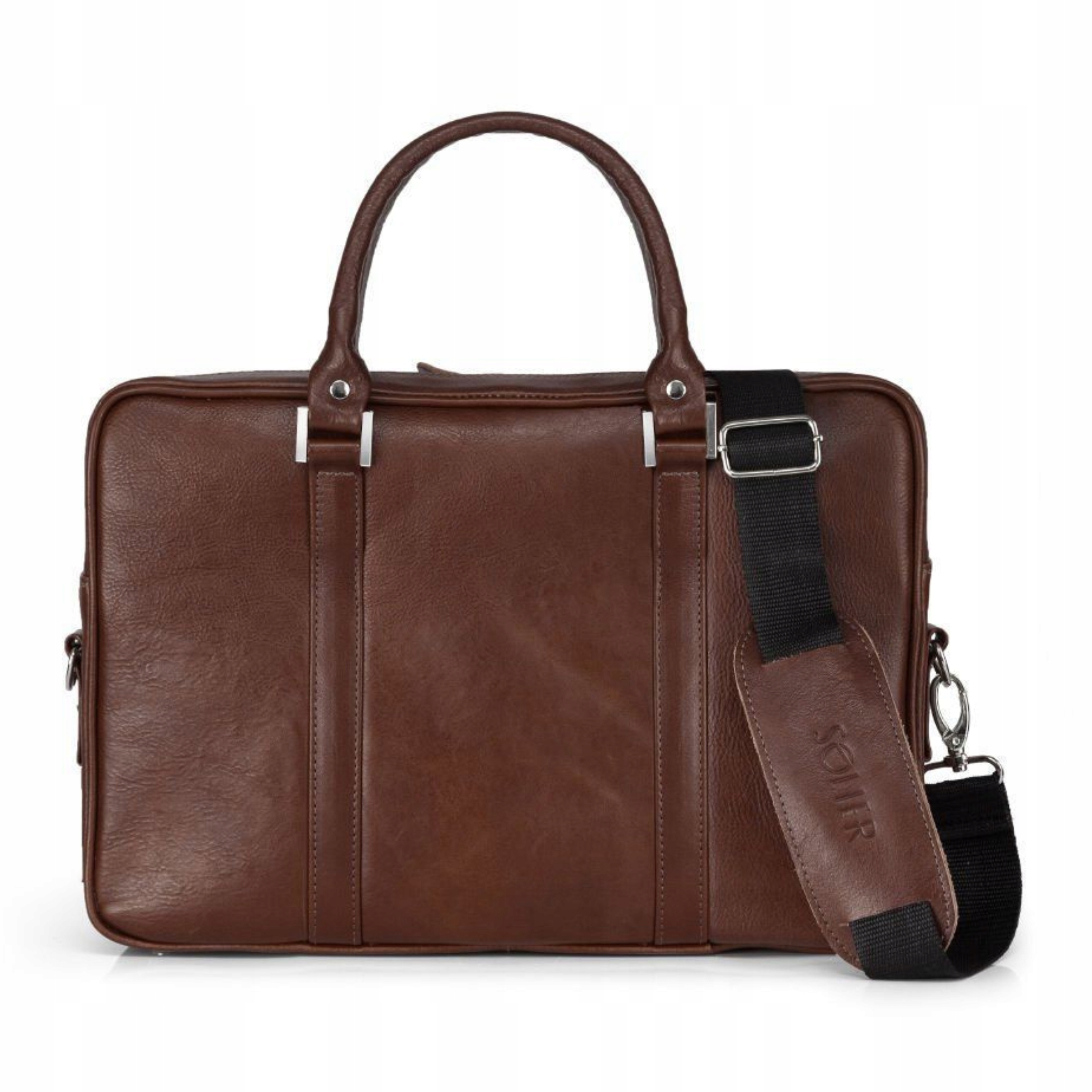 Pánská taška na rameno pro notebook 15,4'' do práce kožená aktovka Solier