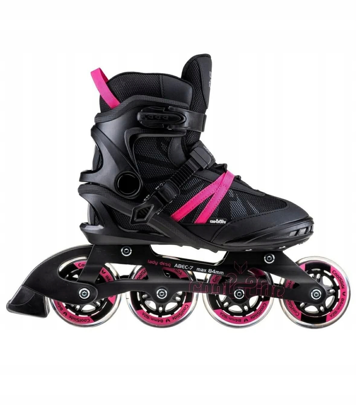 DAMSKIE ROLKI FITNESS COOLSLIDE LADY DESQ 11320-BLK/B PURP rozmiar 39