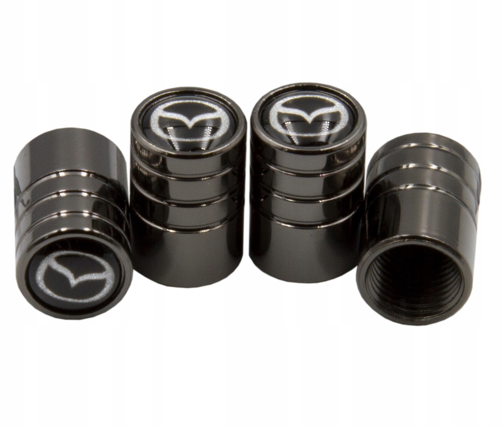 

Nakrętki na wentyle Kapturki Mazda Czarny Chrom