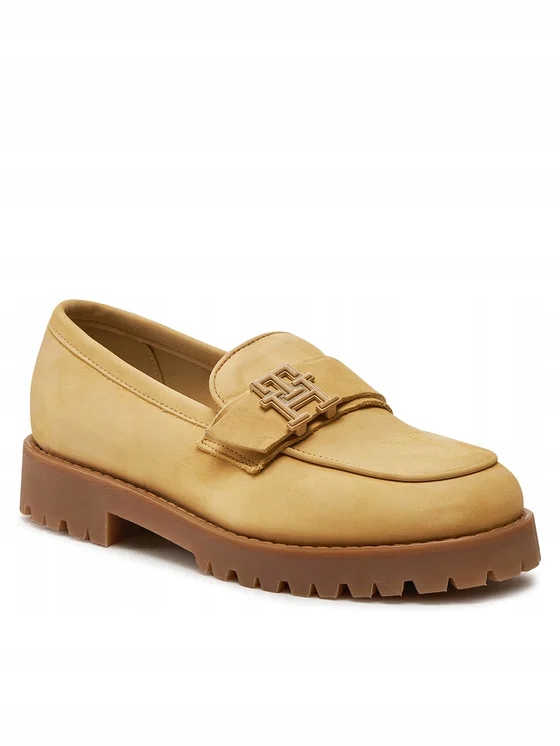 Loafersy béžové Tommy Hilfiger FW0FW08062 38