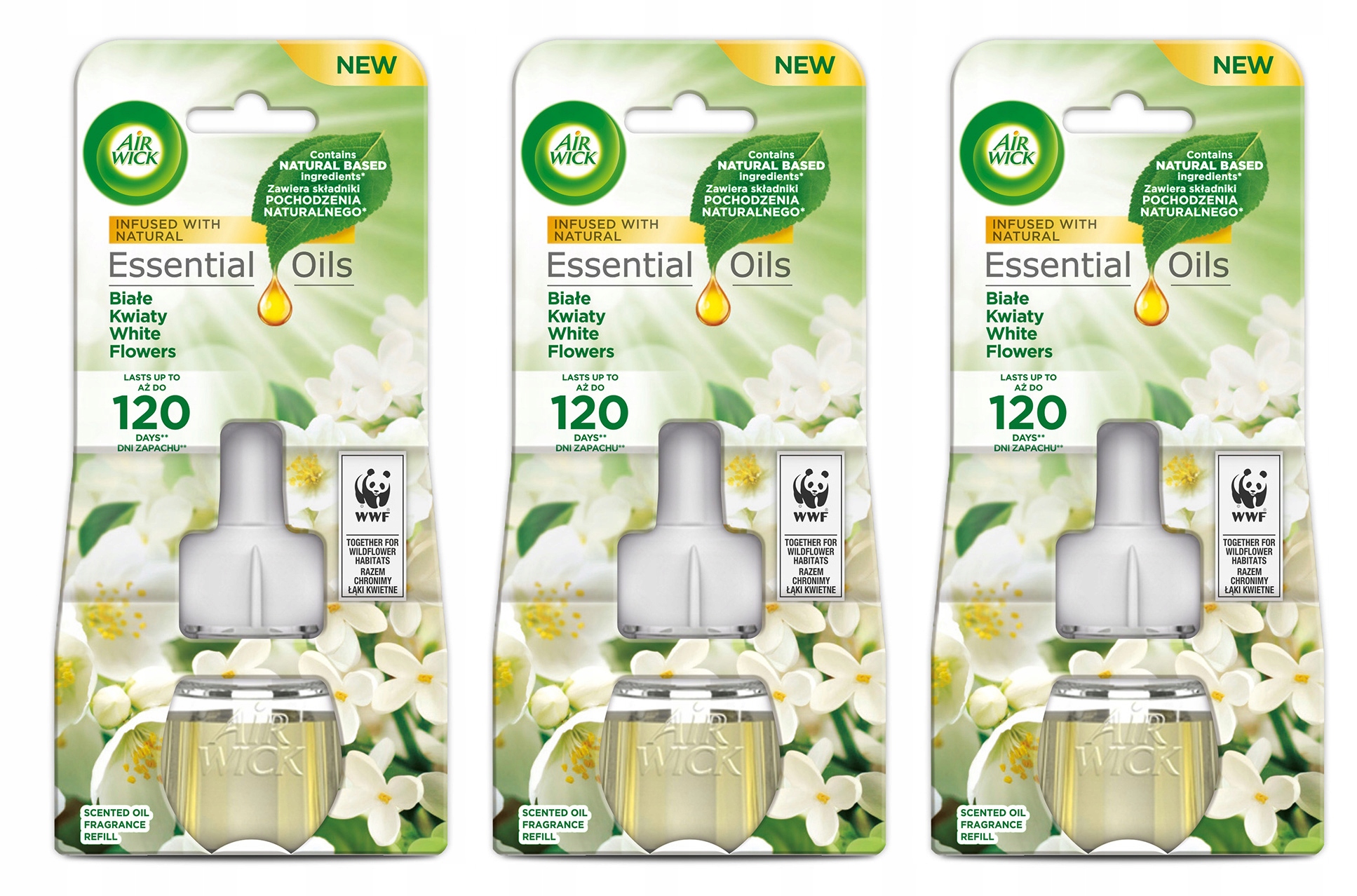 

Air Wick świeże białe kwiaty elektro wkład 3x19ml