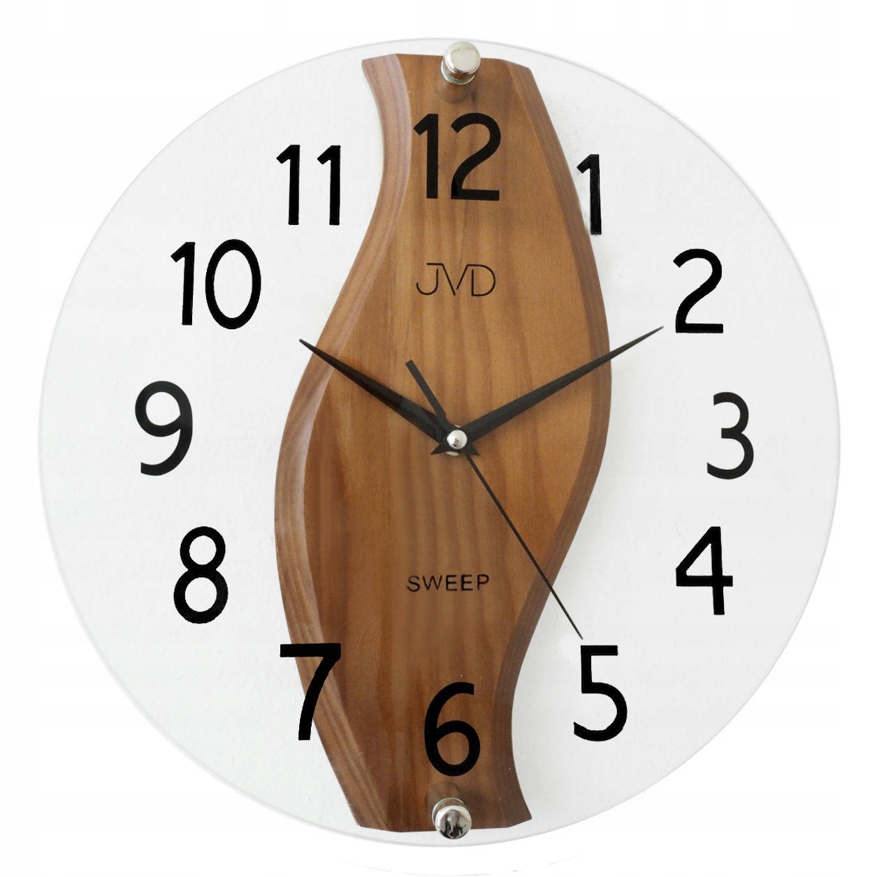 Tichý Drevený Sklenený Nástenný Hodinový Stroj NS19036.11