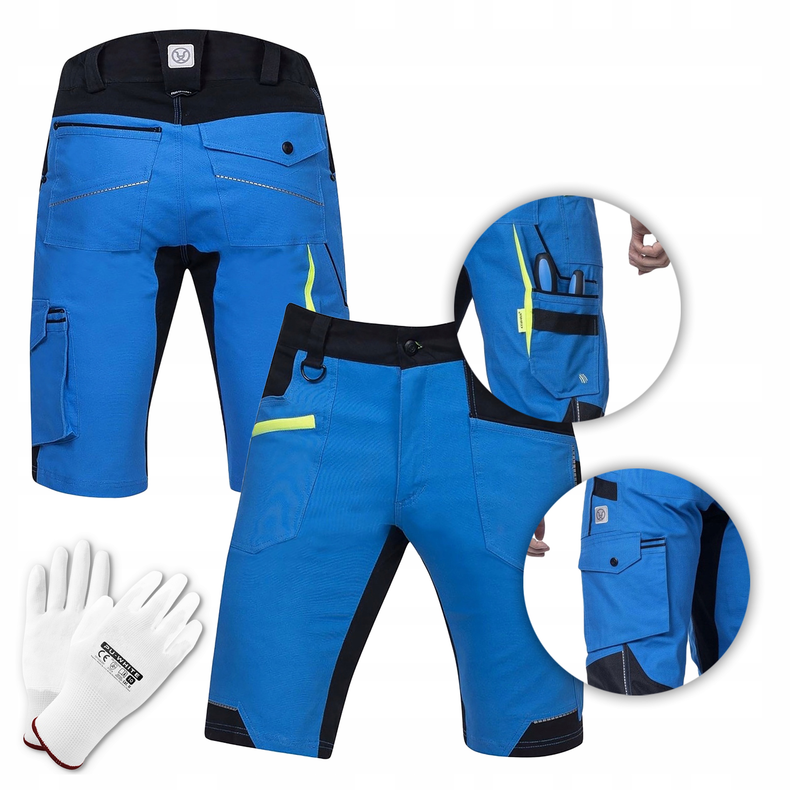Kraťasy Pracovní Krátké Pánské Elastické Strečové šortky Ardon 4Xstretch 64