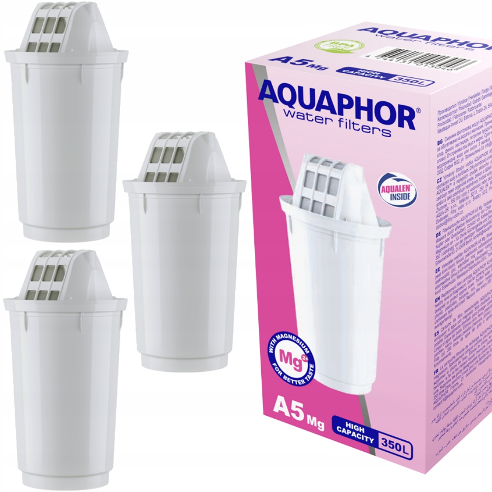

3x Filtr do wody Aquaphor wkład filtrujący A5 Mg