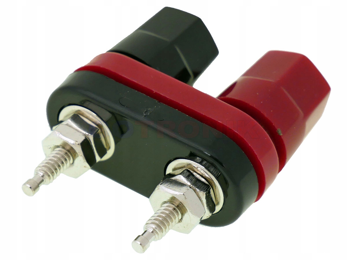 

Gniazdo banan 4mm podwójne czerwony + czarny 15A