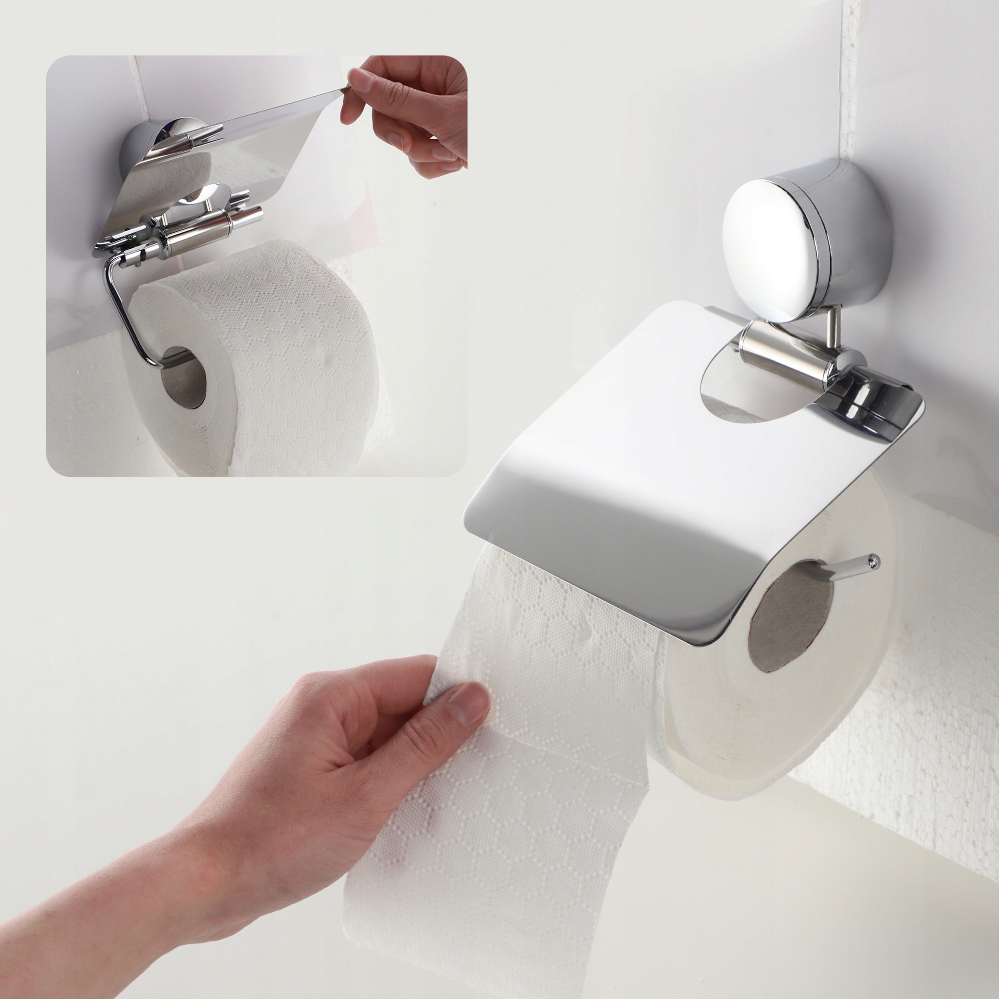 UCHWYT NA PAPIER TOALETOWY DO WC CHROM LOFT Stan opakowania oryginalne