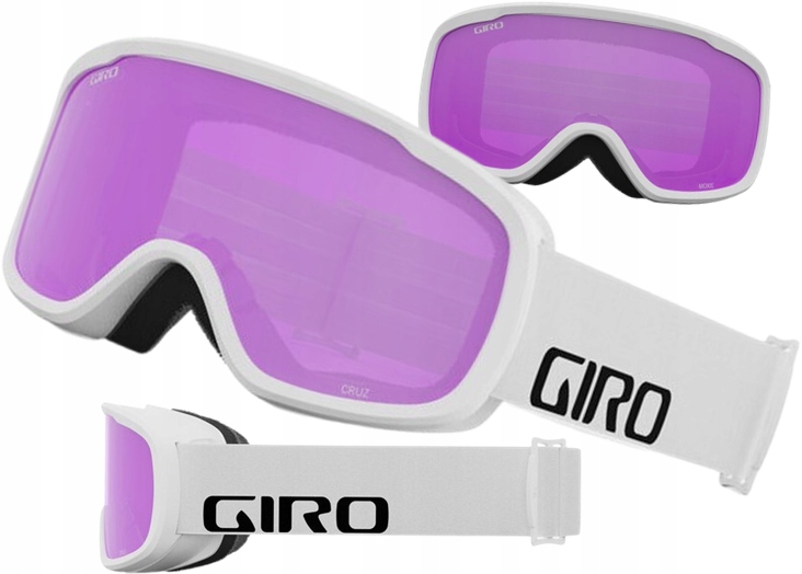 Lyžařské brýle Giro Cruz White Wordmark Amber Pink