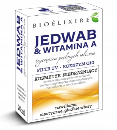 

Bioelixire olejek do włosów jedwab+ Vit A 20 ml