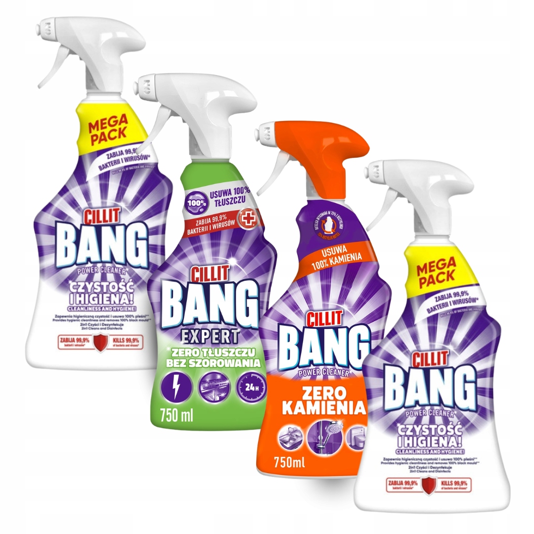 Levně Cillit Bang Čisticí prostředky Sada 750 ml x4