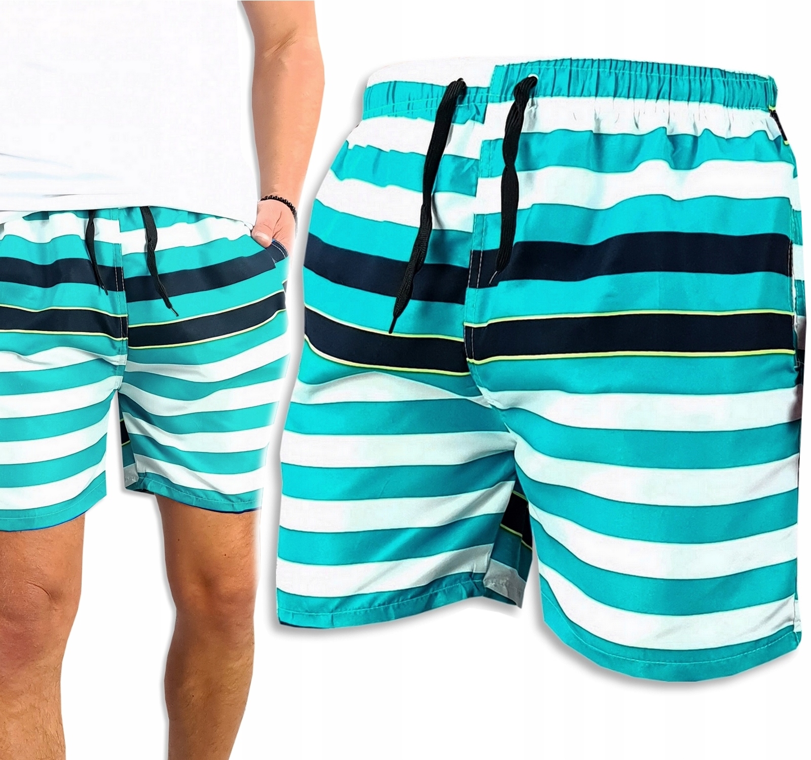 

Krótkie Spodenki Kąpielówki Męskie szorty Jach 3XL