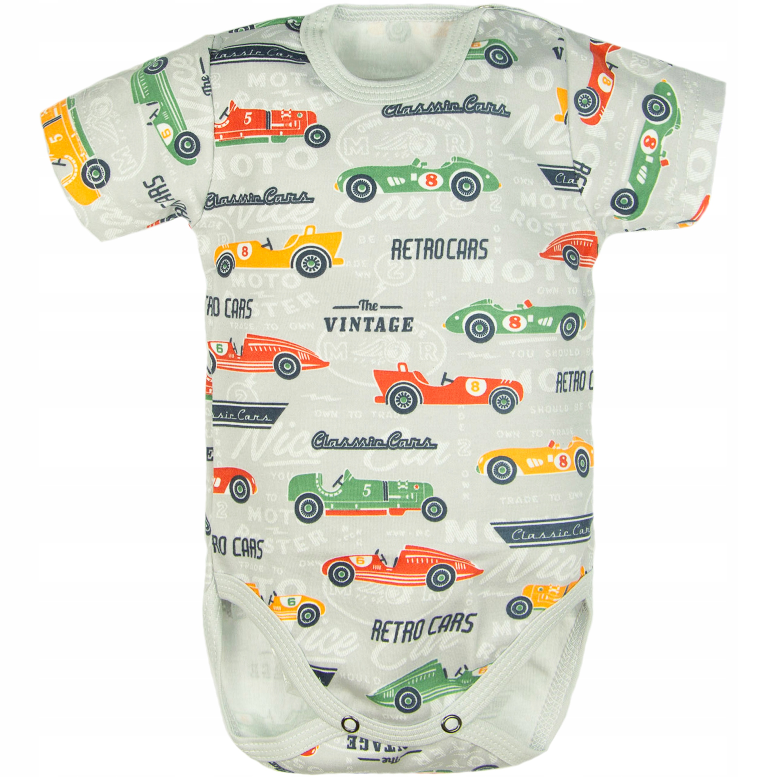 

Body krótki rękaw Auta Retro 74 dla chłopca