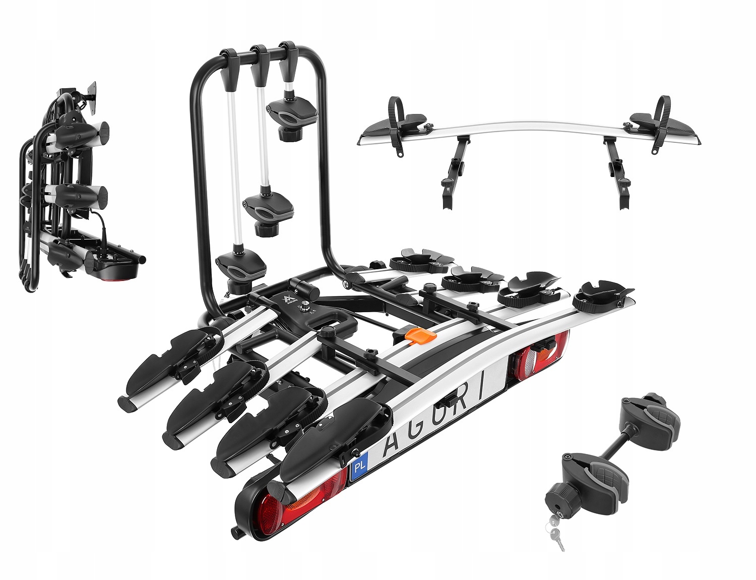 SUPER PLATFORMA NA HAK AGURI 4 ROWERY ACTIVE bagażnik NOWY MODEL