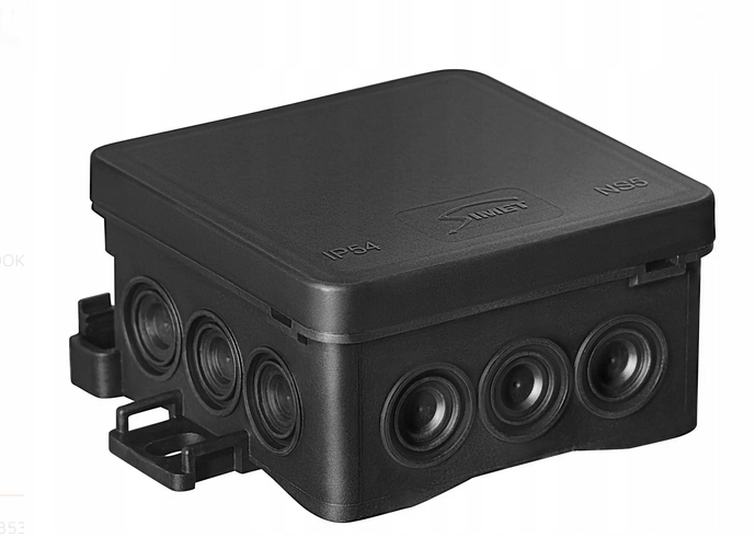 

Puszka Nt NS5 Fastbox czarny 75x75x40 Simet