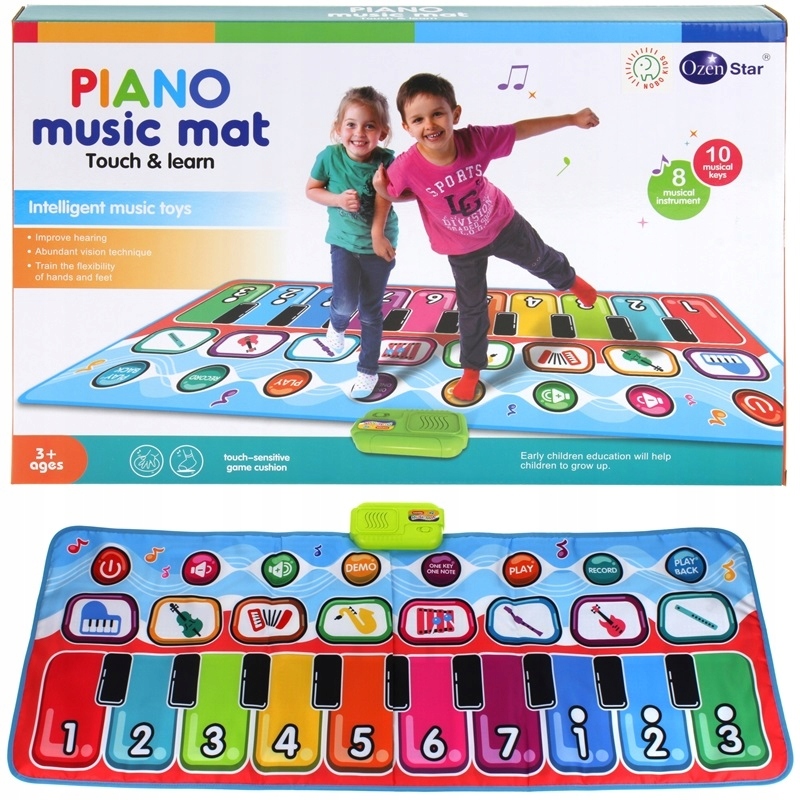 

Mata Muzyczna Taneczna Pianinko Podłogowe Keyboard