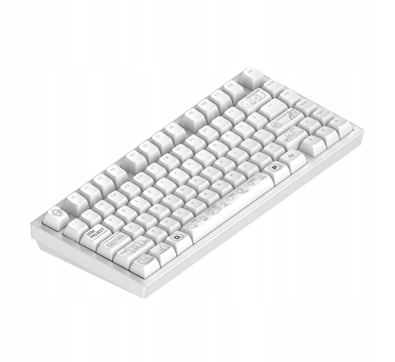 Dark Project ALU81A Terra Nova Bezprzewodowa Klawiatura Mechaniczna Biała