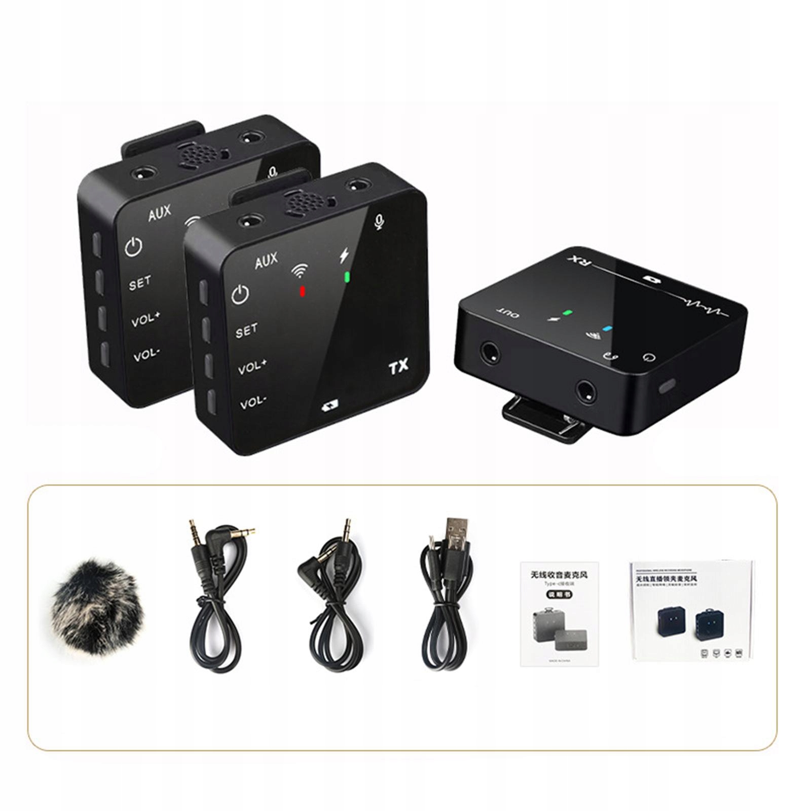 Profesjonalny klips do mikrofonu bezprzewodowego Marka bez marki