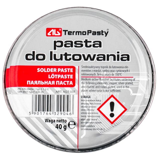 

Pasta do Lutowania Ag TermoPasty 40g AGT-037