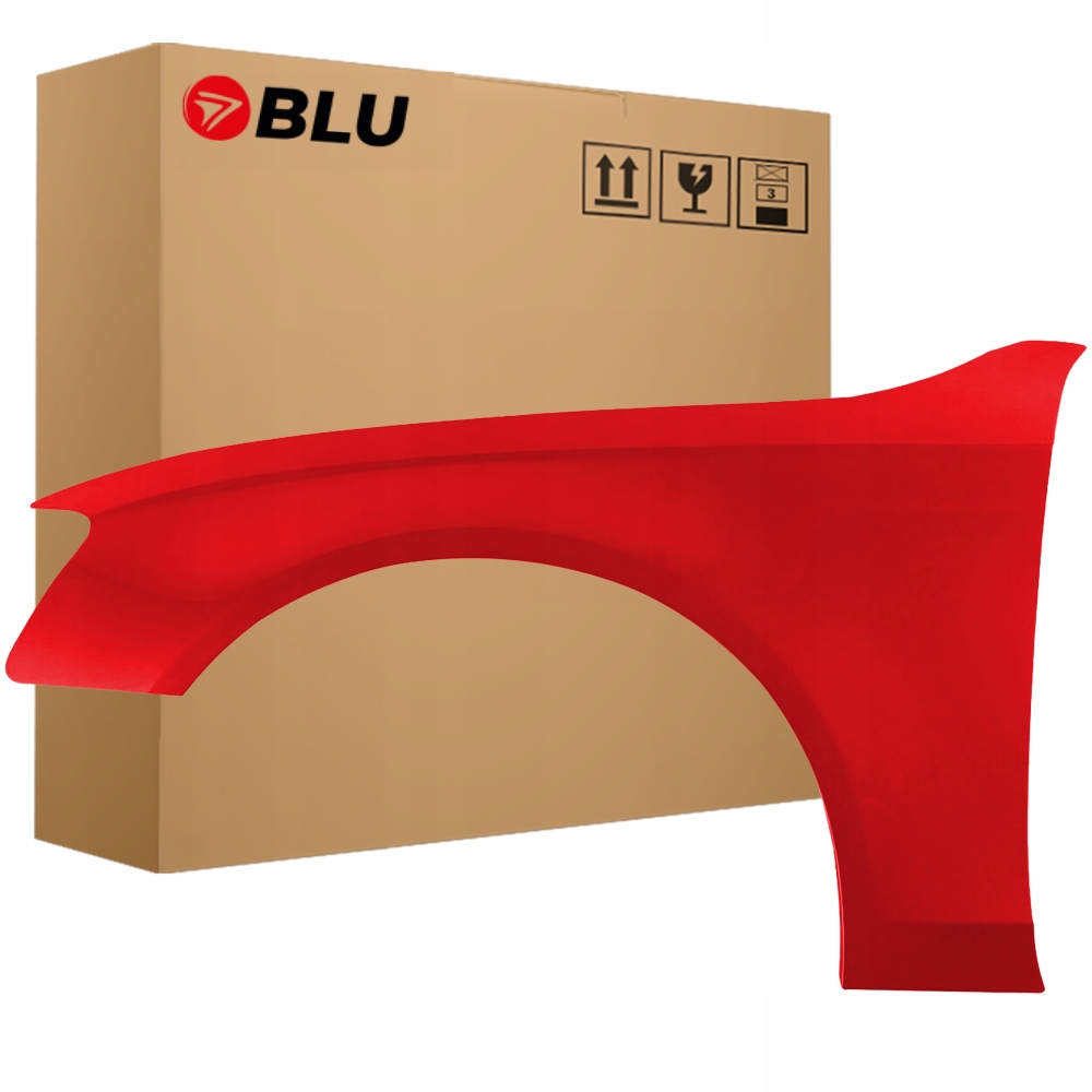 Blu Blatník Audi A4 B8 S4 LY3J levý červený 07-11 přední pozink