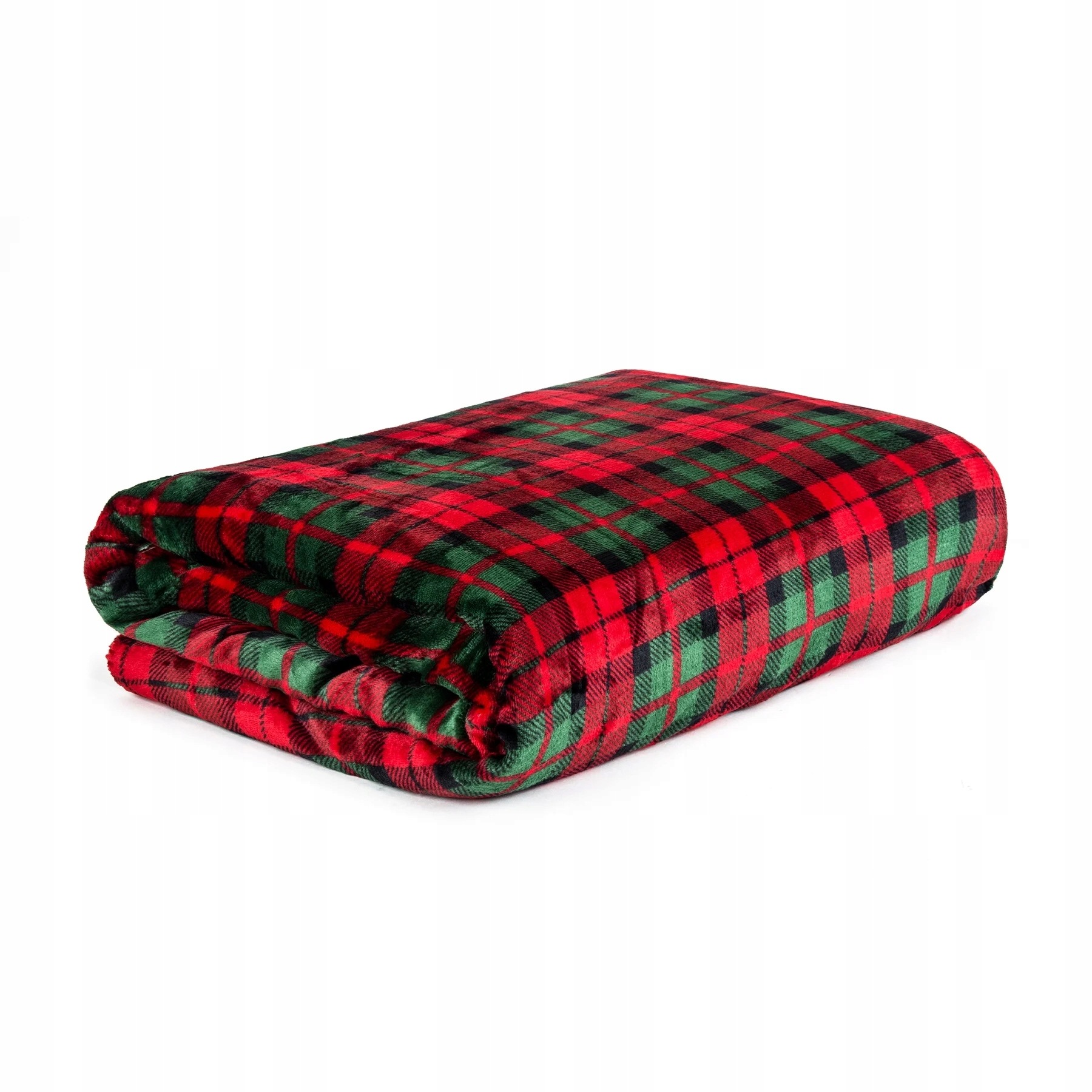Koc Tartan w kratę z szerpą 150x200 cm Homla