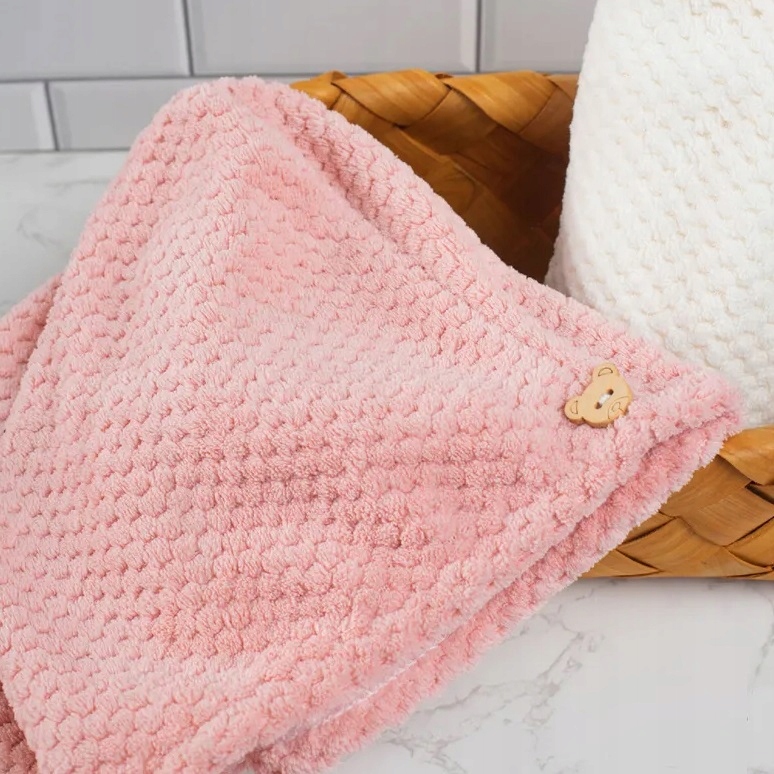 Turban do włosów ręcznik z mikrofibry do suszenia różowy SEOL Cosmetics Kod producenta Seol-Cosmetics