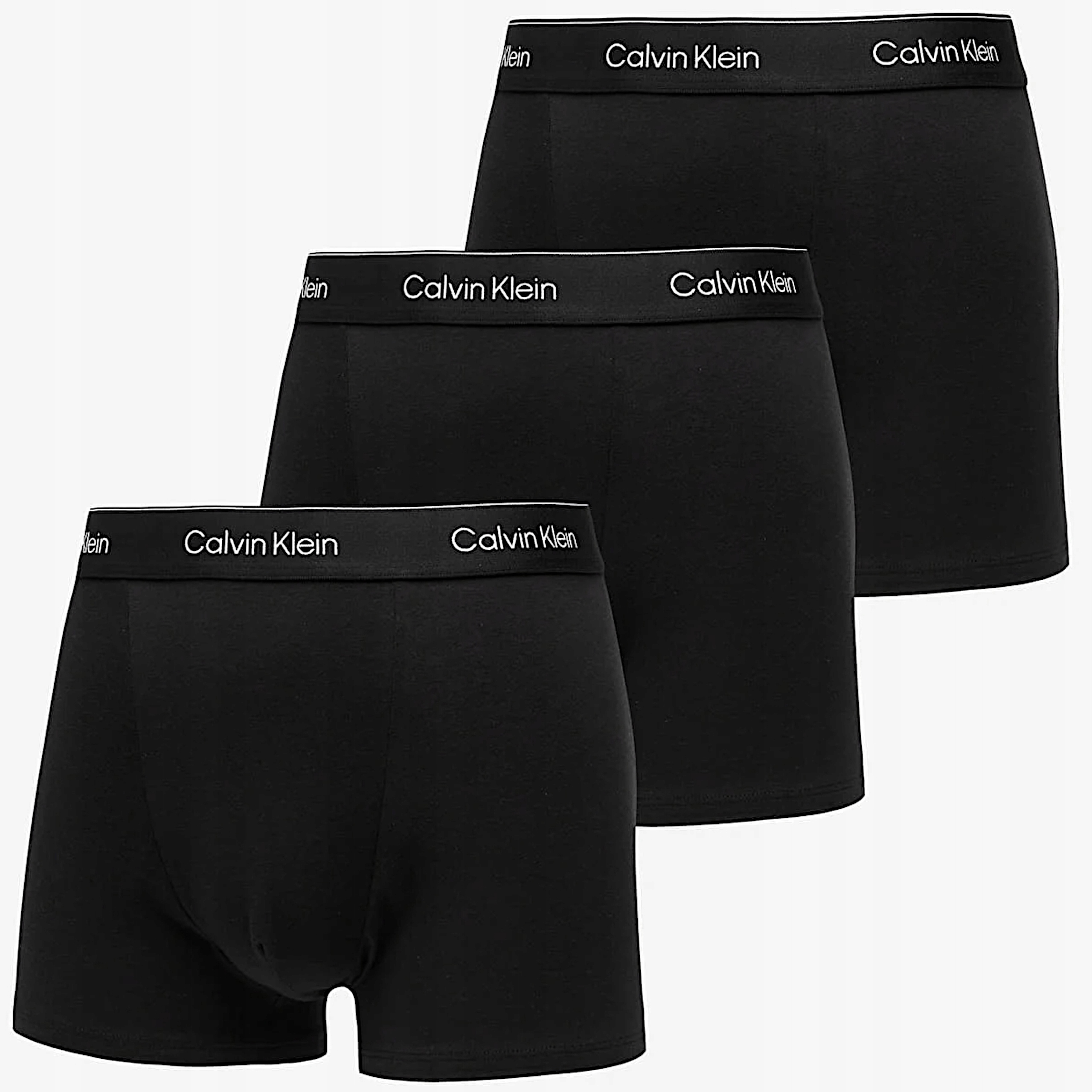 Pánské boxerky Calvin Klein 3-balení černé bavlna prodyšné S