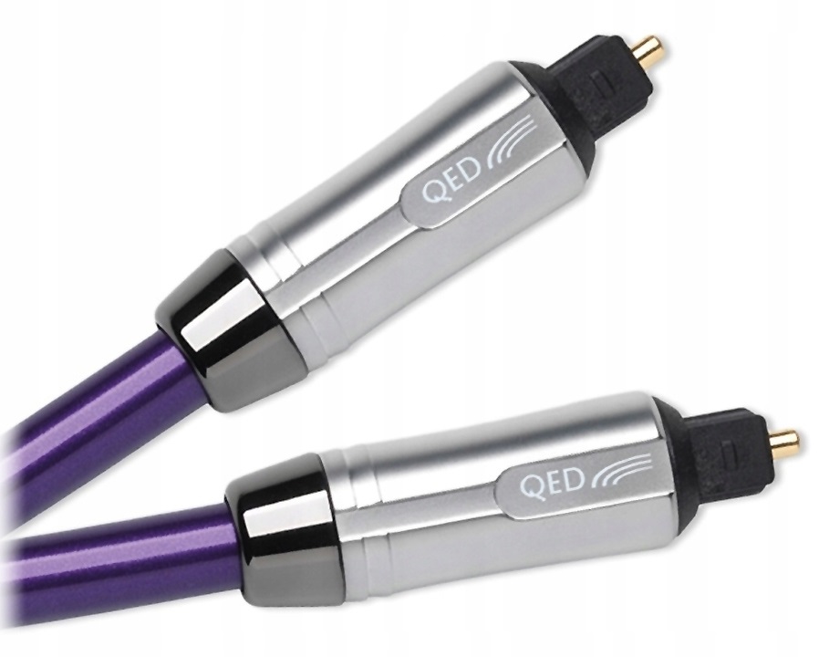 Qed Reference Optický Toslink 1 m Sklenený Bezchybne Čistý Signál