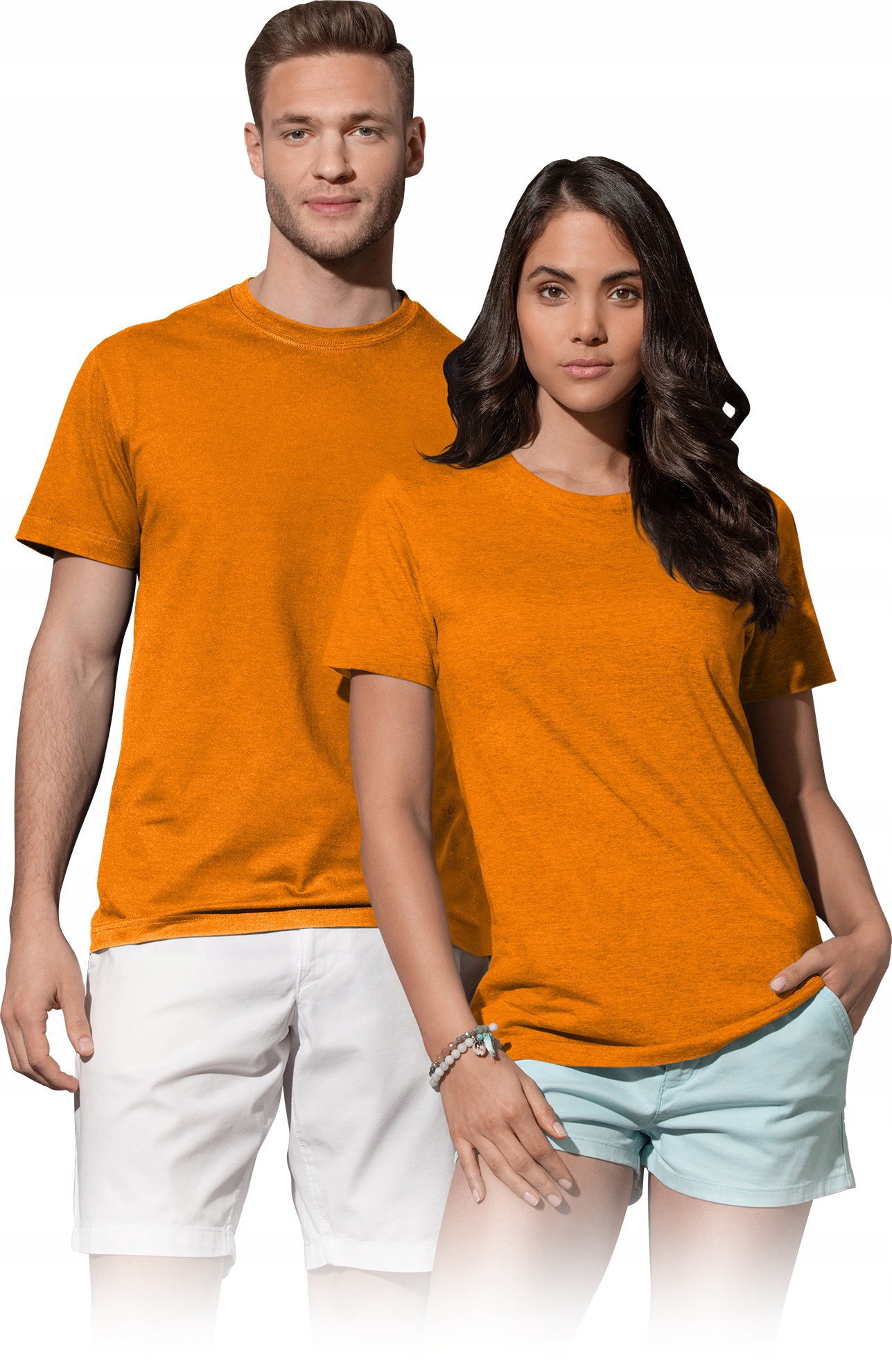 

T-shirt męski bawełniany bez szwów bocznych