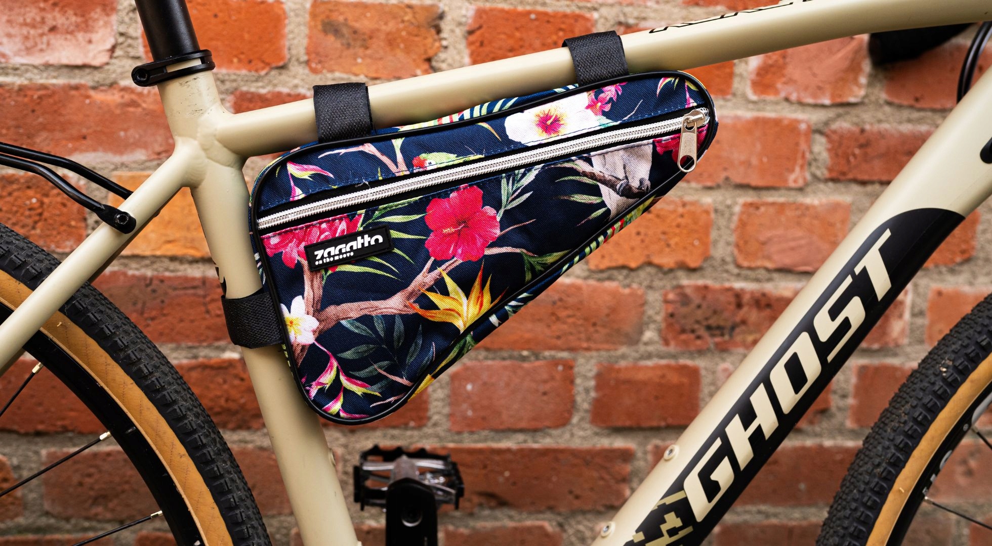 Sakwa rowerowa pod ramę damska torba rowerowa kolorowa wodoodporna ZAGATTO Wysokość 17 cm