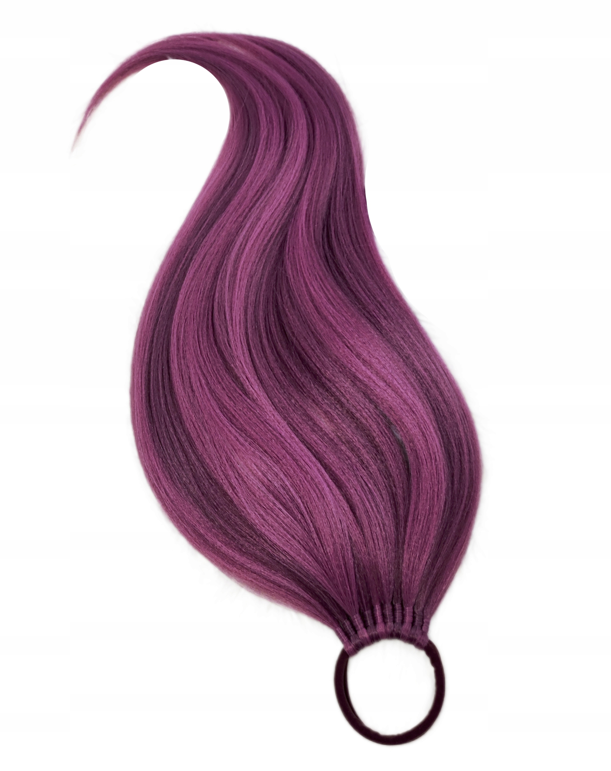 Připínací poník na gumičce, Příčesek, fialová růžová melanž, Vřesová Dáma, 40 cm