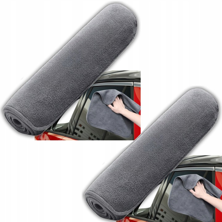 2x Ręcznik z mikrofibry 75x35 cm do auta samochodu mycia osuszania FA318
