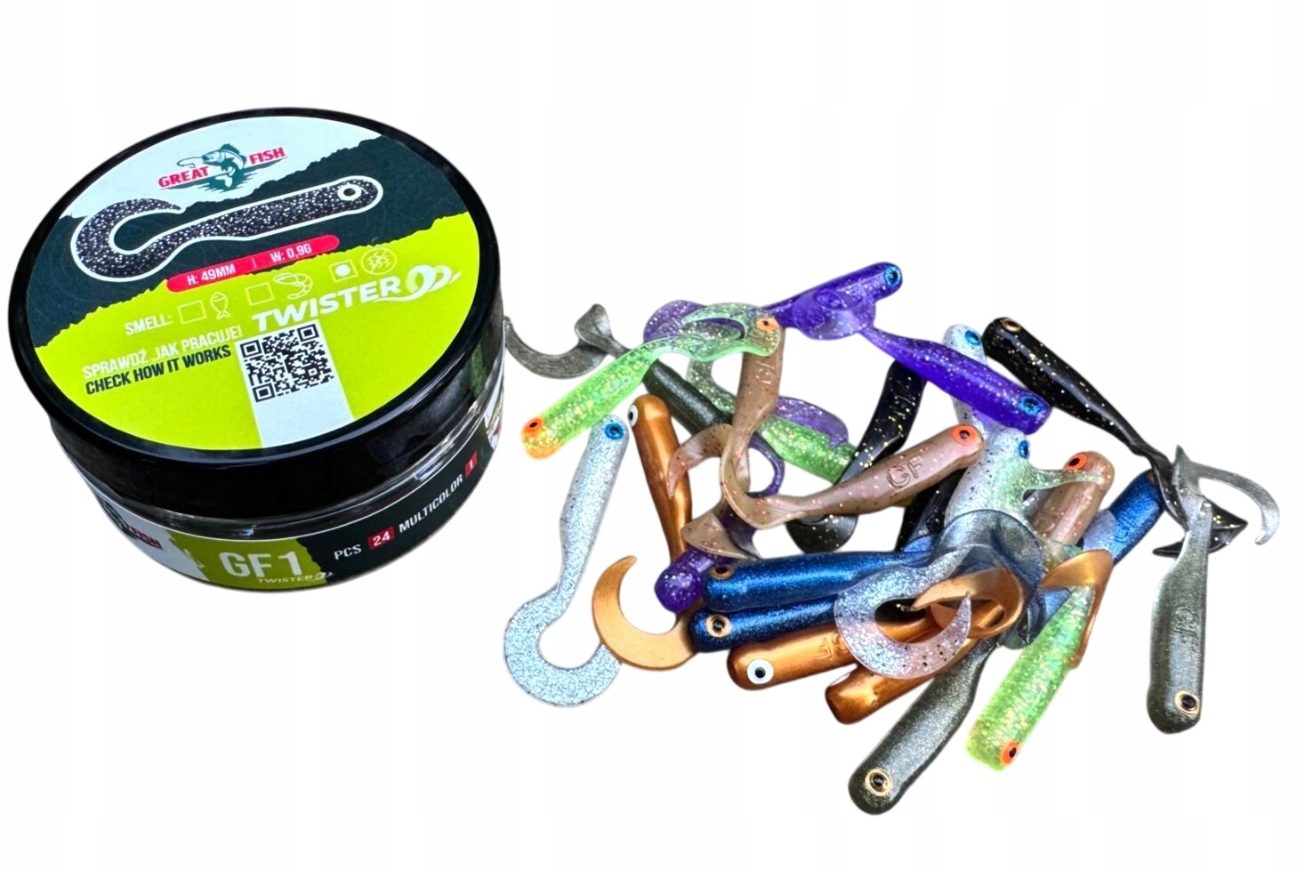 Great Fish GF1 Twister 49mm 24szt Multicolor I