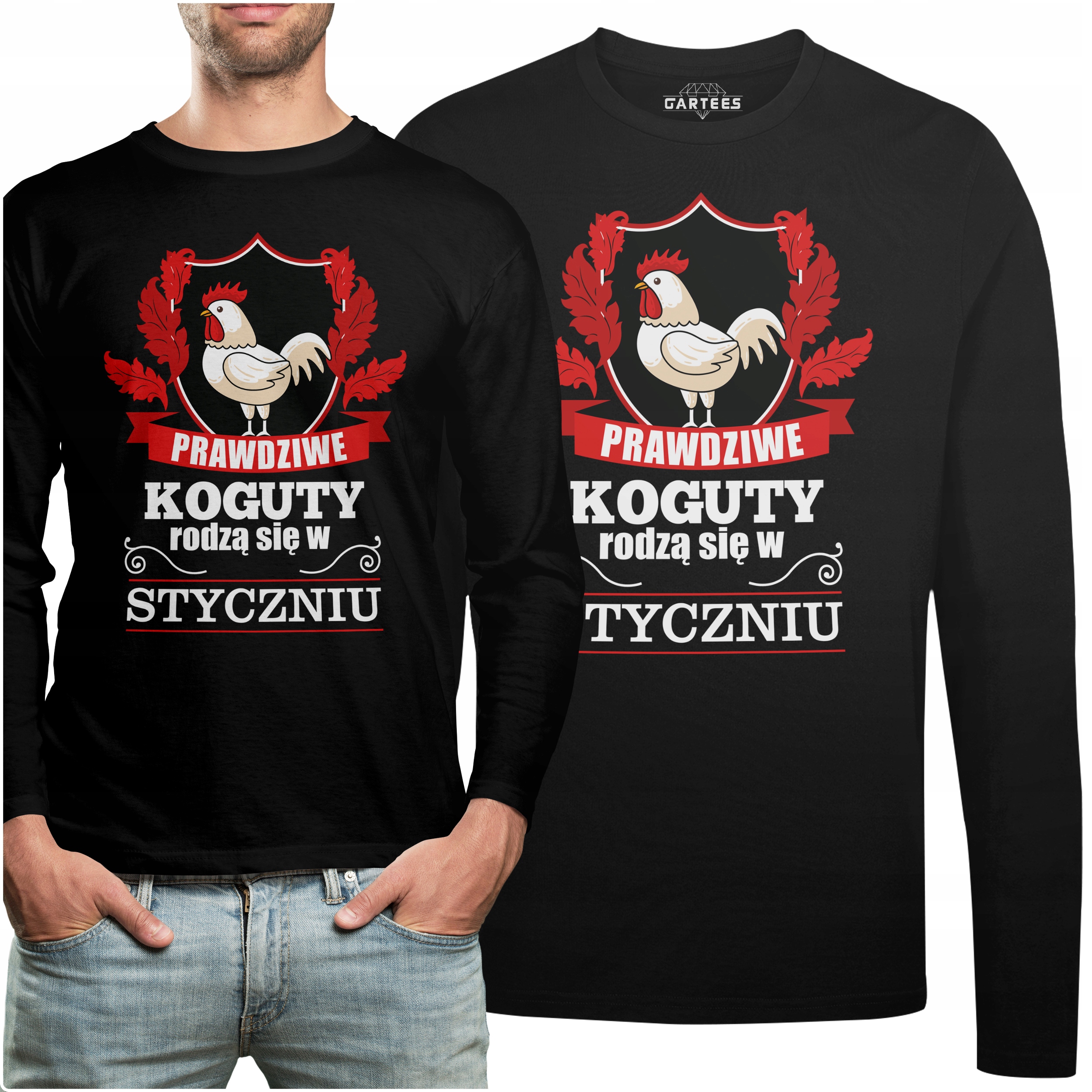 

Koszulka Long Napis Koguty Rodzą Się W Styczniu