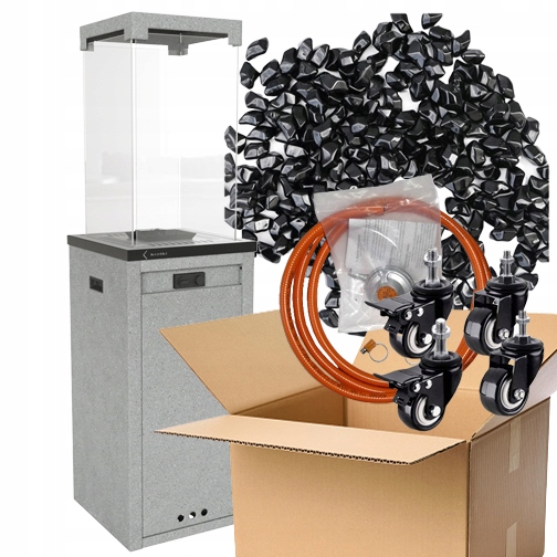 Ohřívač Patio Light Granito Kratki Kameny