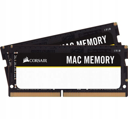 CORSAIR DDR4, 2666MHz 32GB 2x16GB Apple SODIMM, 18-18-18-43, Black PCB, 1.2V — 2