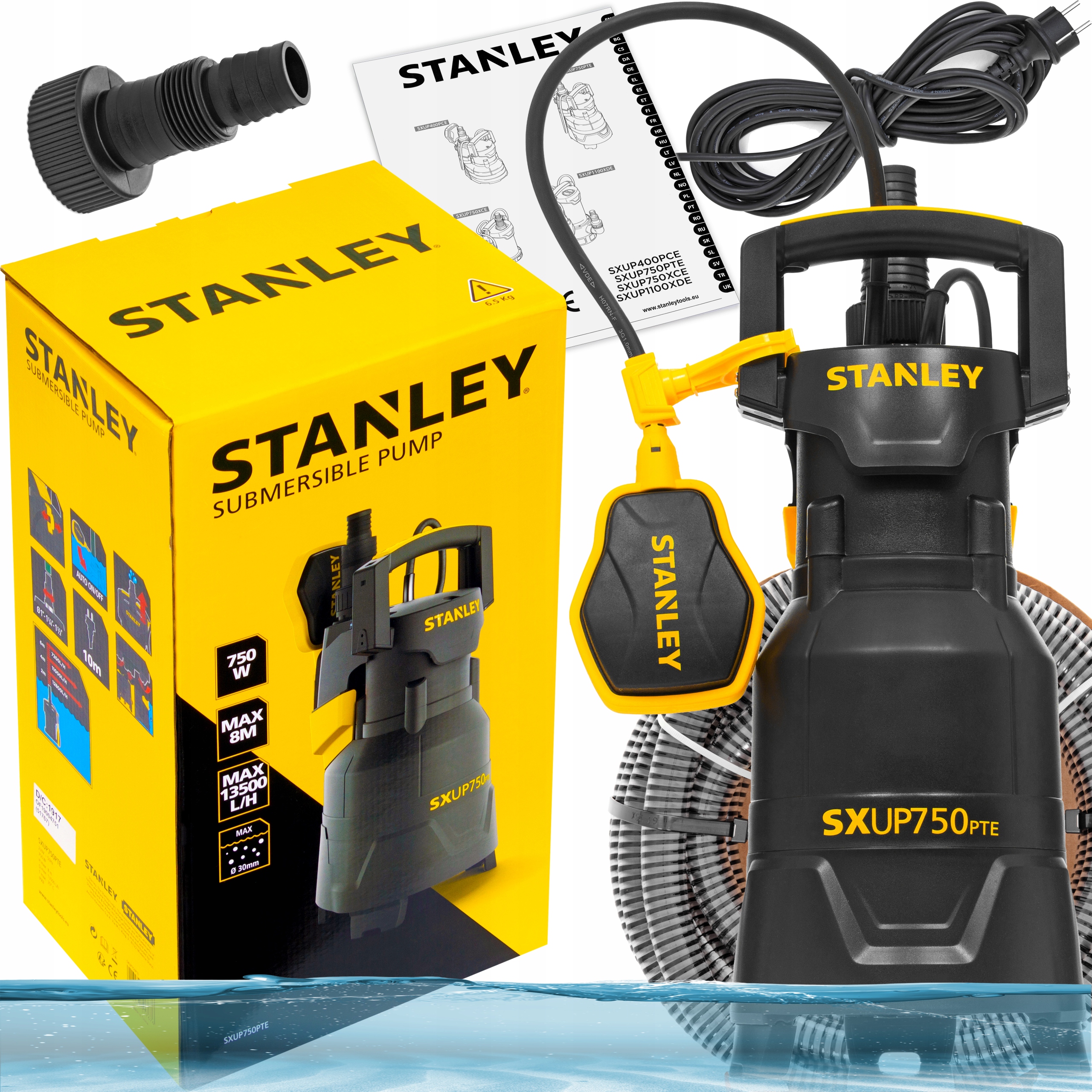 

Pompa Wody Czystej Brudnej Stanley 13500L/H Wąż