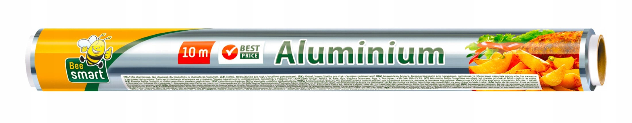 FOLIA ALUMINIOWA SUPER MOCNA ROLKA DO PIECZENIA KUCHNI PACLAN 10M x 28CM