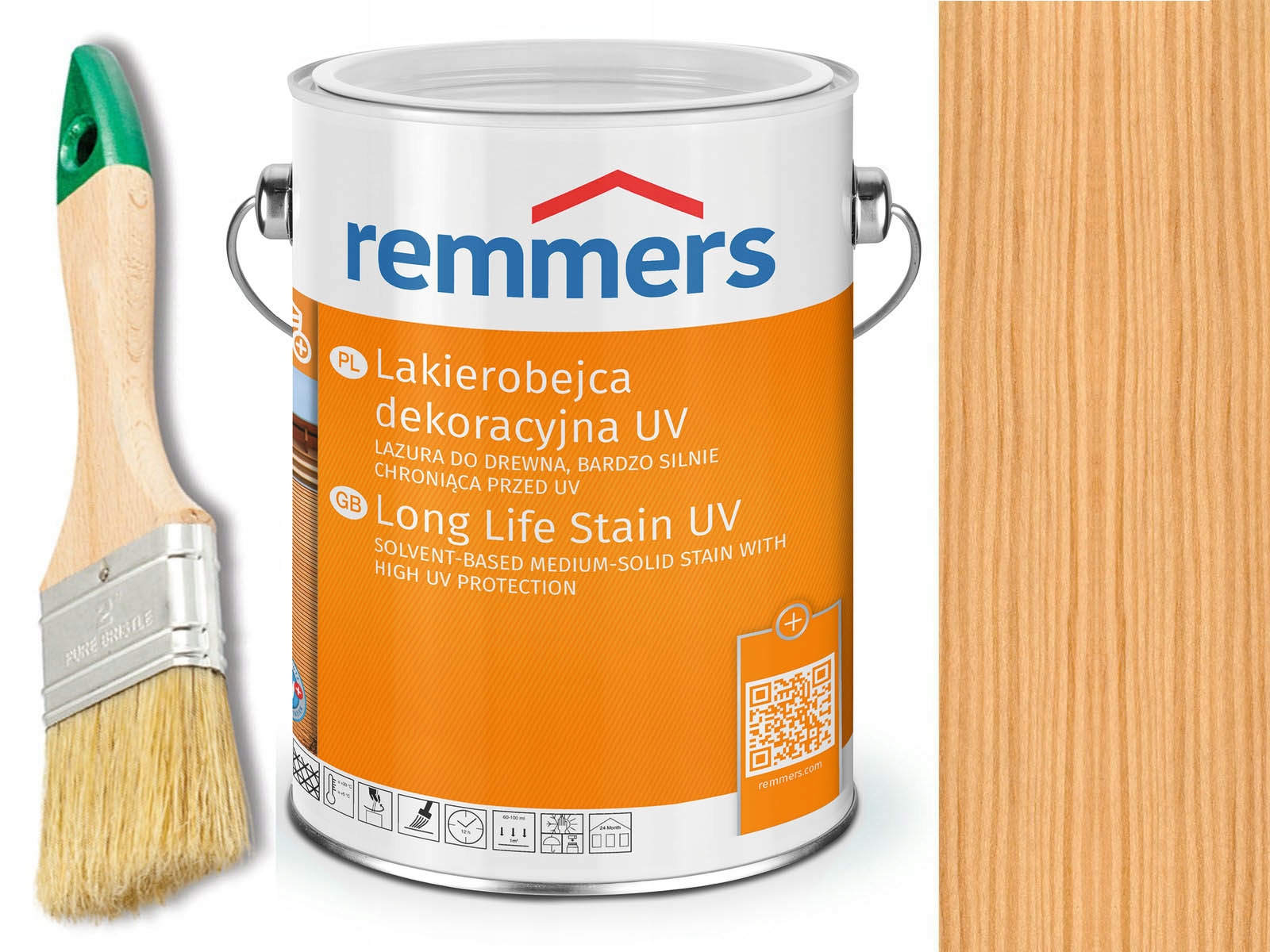 Dauerschutz-Lasur Uv Remmers Bezfarebný 5 L 2240