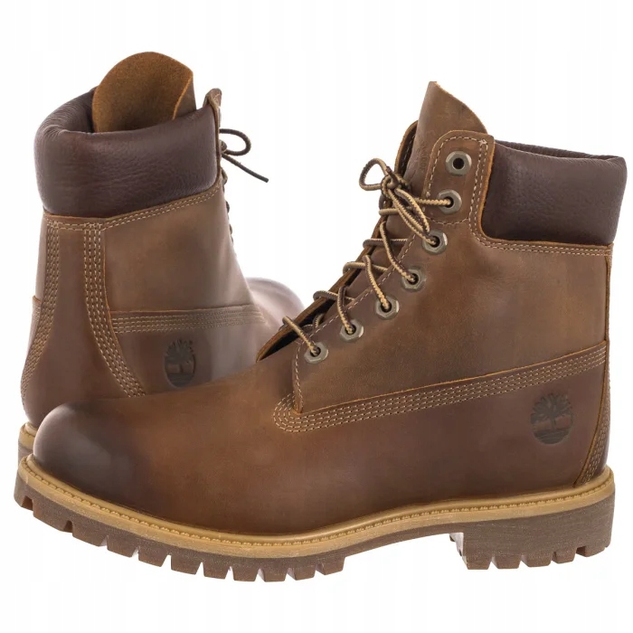 Boty Trapery Timberland Premium 6 In Lace Waterproof Brown 127094