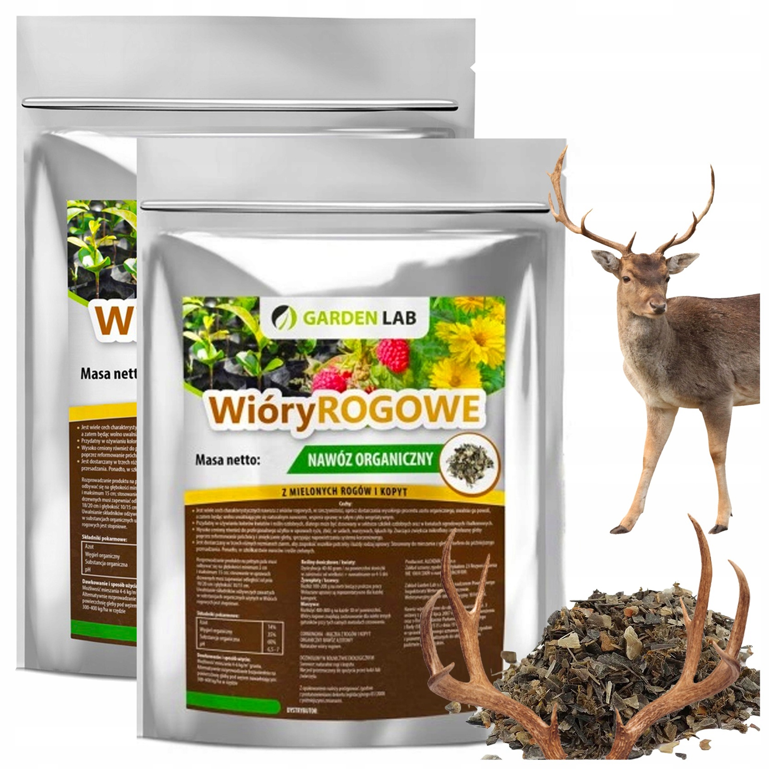 Nawóz Azotowy Organiczny Wióry Rogowe Z Kopytami Naturalny Azot 6 Kg