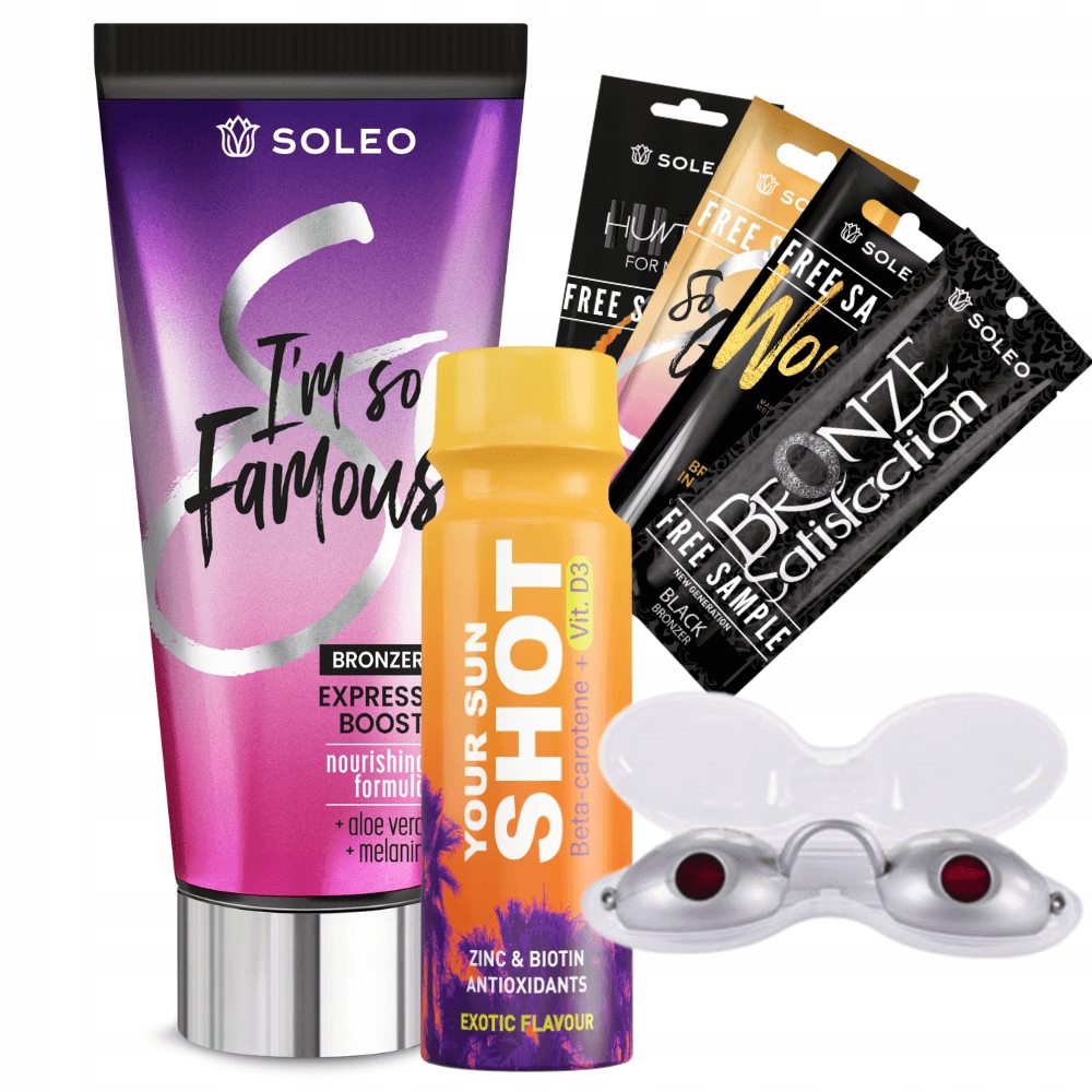 SOLEO I'M SO FAMOUS 150ml BRONZER DO OPALANIA +GRATISY