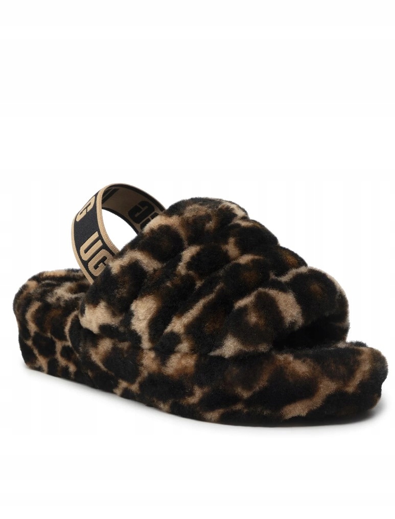 Ugg Fluff Yeah Damskie Kapcie Skórzane 39 1SZB