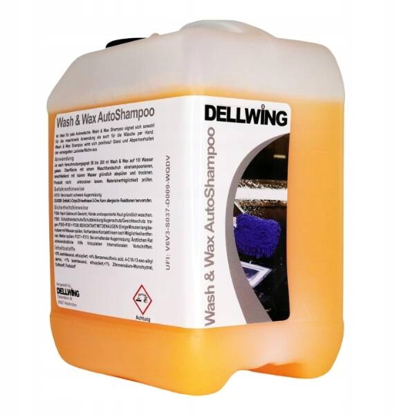DELLWING SZAMPON DO MYCIA SAMOCHODÓW Z WOSKIEM 10L PIELĘGNACJA LAKIERU
