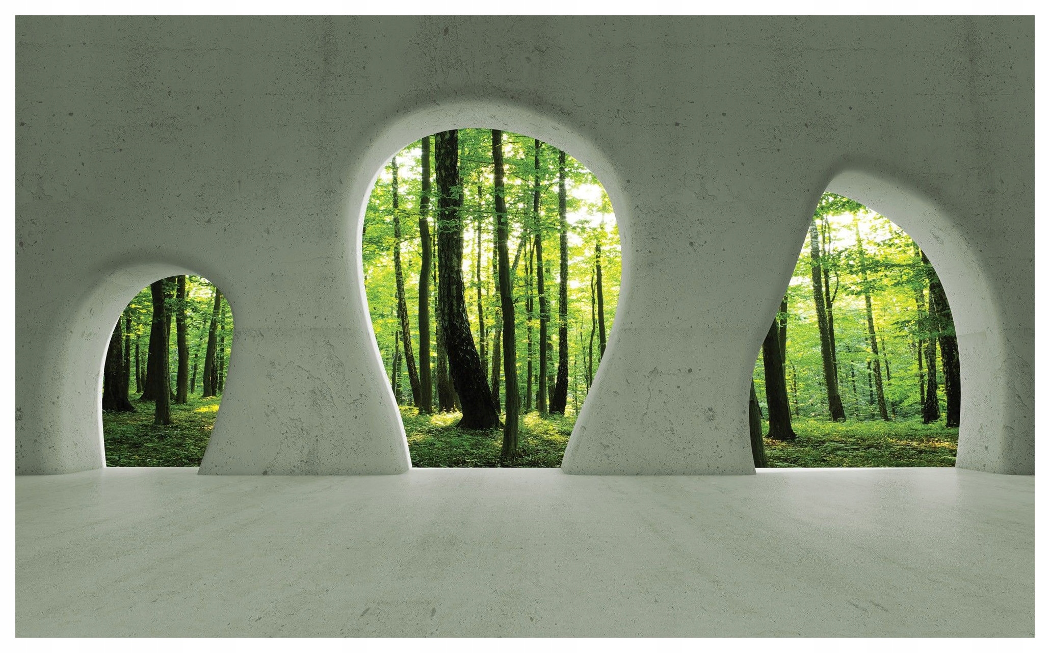 Fototapeta Les přes díru ve zdi abstrakce 350x250 organická lepidlo