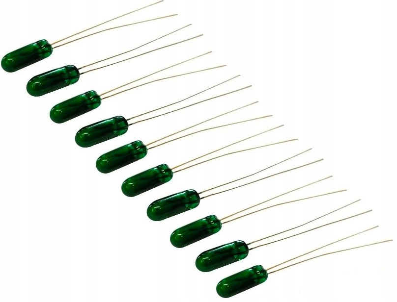 

Żarówka miniaturowa Zielona 4mm 12V 100mA